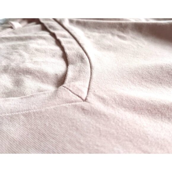 UNIVERSAL STANDARD Petite V Rex in Pale Pink Pima Cotton V-Neck 2XSP (sz 6-8) - Picture 6 of 7